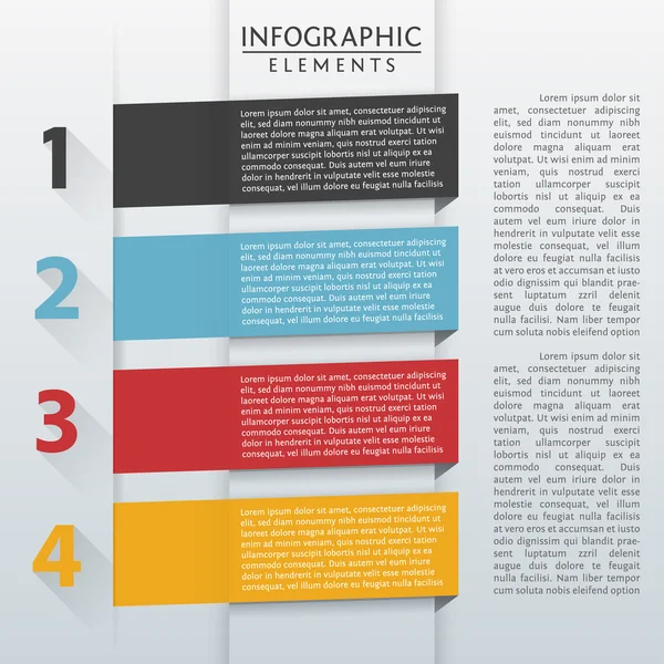 Modelo infográfico — Vetor de Stock