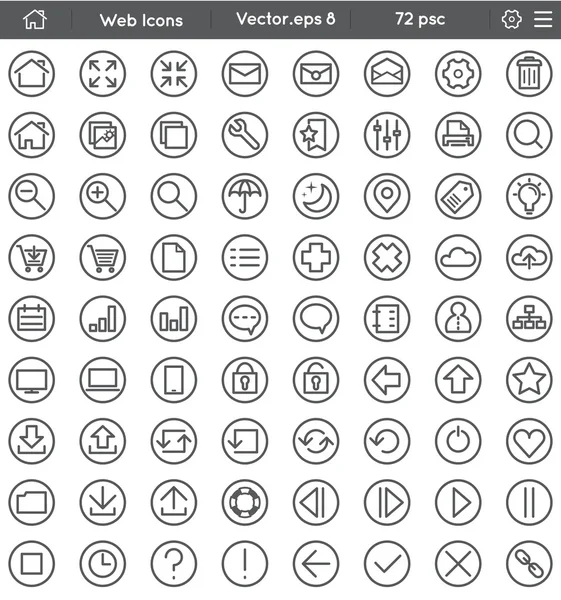 Web Interface Icons — Stock Vector