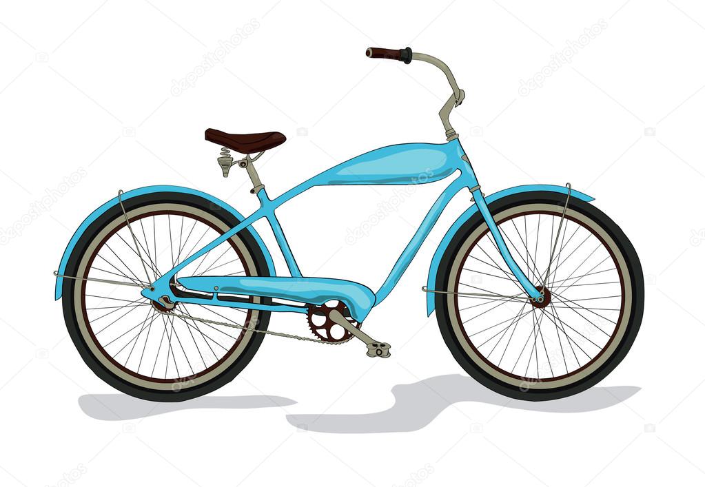 Colored vintage bicycle