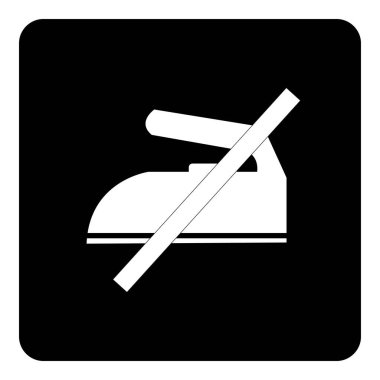 Demir 'e işaret gerekmez. Resme göre siyah arkaplan çiziminde sembolü ütüleme