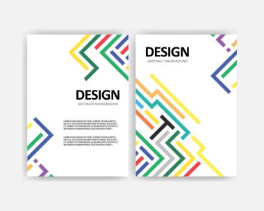 soyut arkaplan broşürü serbest vektör tasarımı