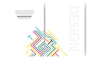 soyut arkaplan broşürü serbest vektör tasarımı