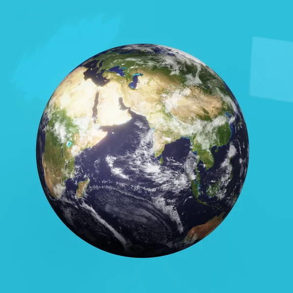 Globe earth 3d Illustration stock image Earth Map Satellite View