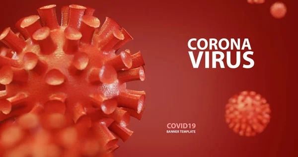 covid19 - corona virus 3d image design, covid 19 banner design