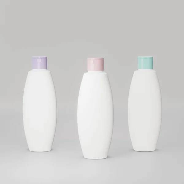 Cosmetic Lotion Bottle Mockup 3d rendering image