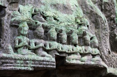 liken kaplı oymalar çevre angkor wat içinde siem reap, Kamboçya