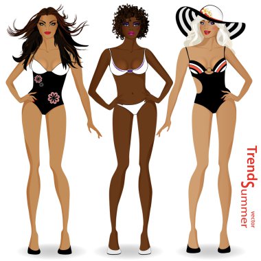 Set 3 Bikinili kızlar