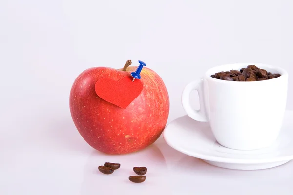 Liefde en koffie — Stockfoto