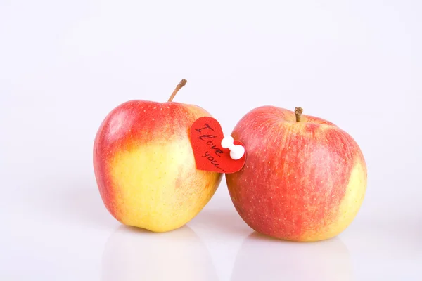 Pareja de manzanas — Foto de Stock