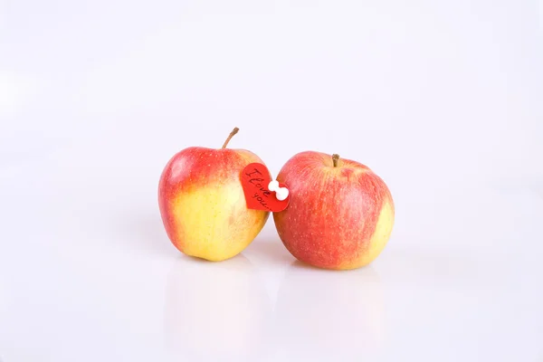 Couple apple — Stock Photo, Image