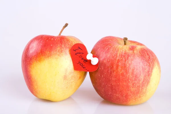 Couple apple — Stock Photo, Image