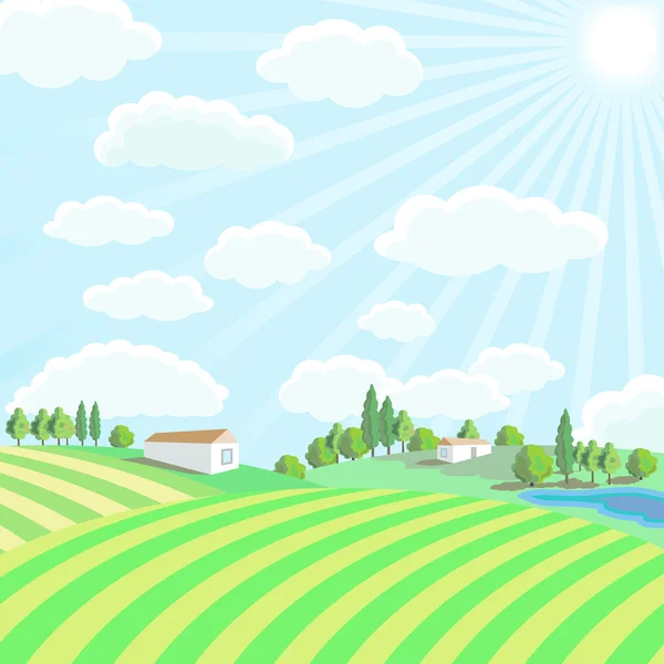 Paisaje — Vector de stock