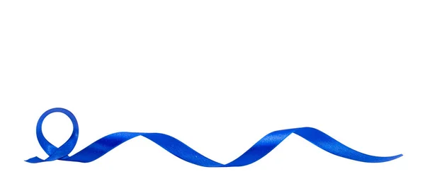 Kék Szalag Mint Keret Egészség Nap Koncepció Banner Vagy Szórólap Stock Kép