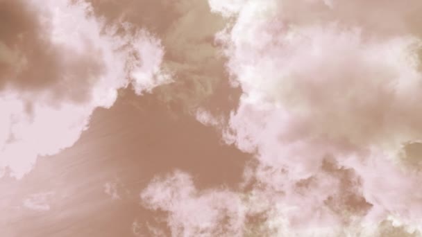 Movimiento Hermosas Nubes Contra Cielo Luz Del Sol Mañana Amanecer — Vídeos de Stock