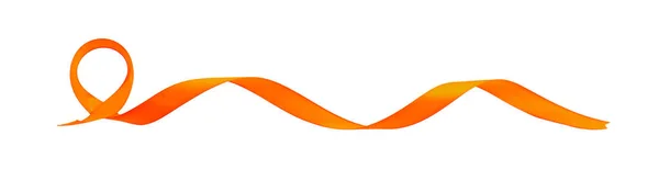Narancs Szalag Mint Keret Egészség Nap Koncepció Banner Vagy Szórólap — Stock Fotó