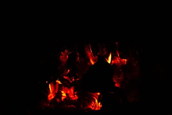 Embers Fireplace Stove Close Jogdíjmentes Stock Fotók