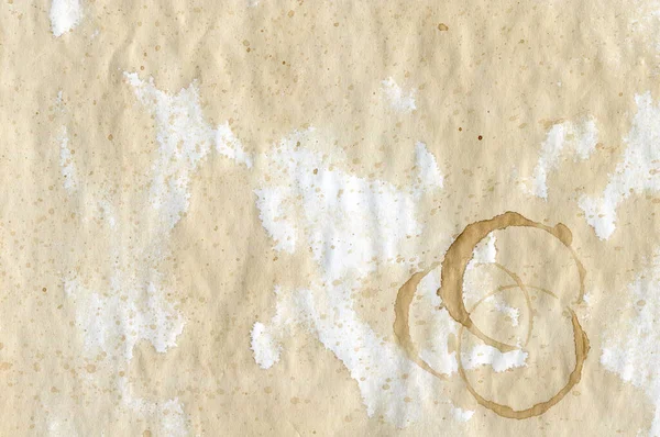 Absztrakt Papír Textúra Foltokkal Egy Bögre Kávé Vagy Tea Kreatív — Stock Fotó