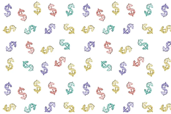 Dolar Geschäftssymbole Muster Profitables Geschäftskonzept — Stockfoto