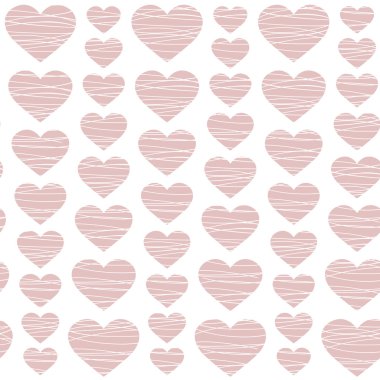 pembe kalpler - Dikişsiz desen