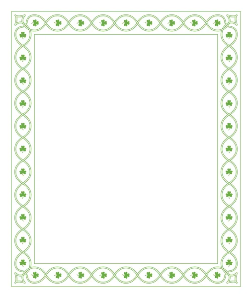 Patrick's day border — Stock Vector