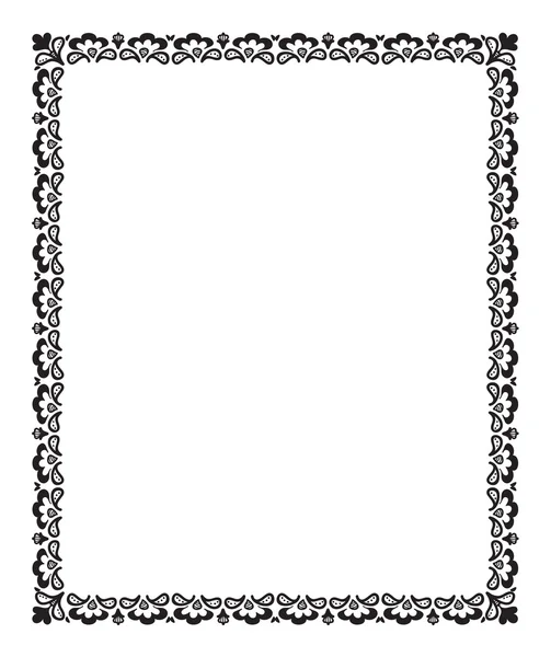 Floral geïsoleerde frame — Stockvector