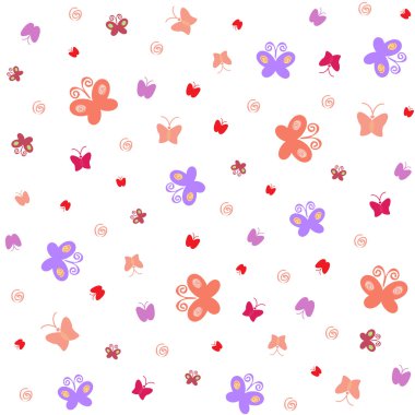 Dikişsiz desen - kelebek