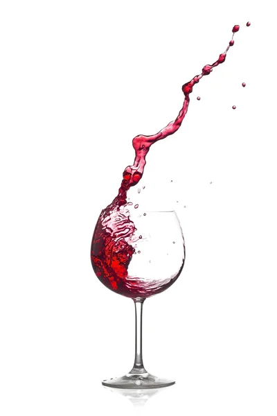 Сплеск червоне вино — стокове фото