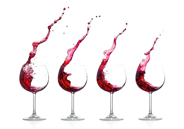 Splash vörös bor összetétele — Stock Fotó