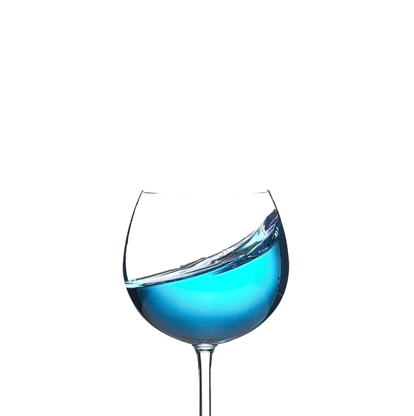 Copo líquido azul — Fotografia de Stock