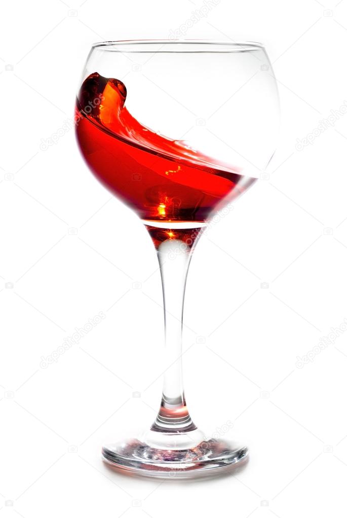 Red Wine Abstract Splashing