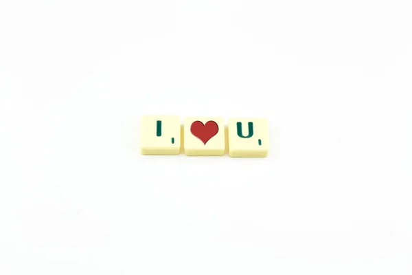 Adoro-te cartas. — Fotografia de Stock