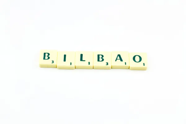 Bilbao litery — Zdjęcie stockowe