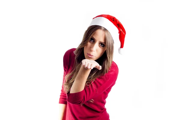 Mode fille de Noël baisers — Photo