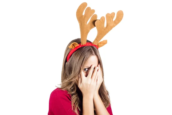 Mode Weihnachten Mädchen — Stockfoto