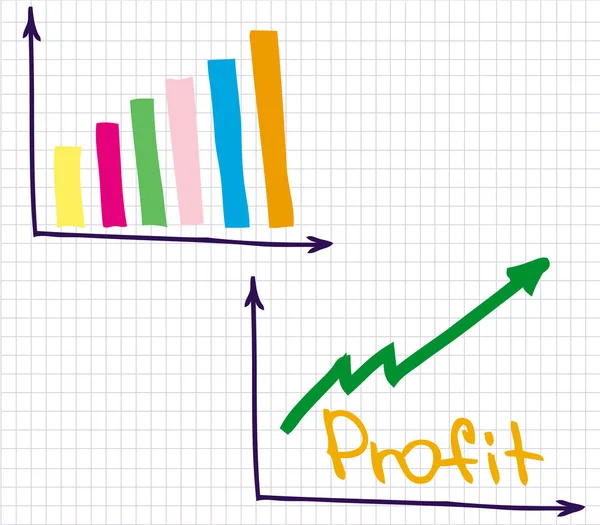 Finansiella diagram — Stock vektor