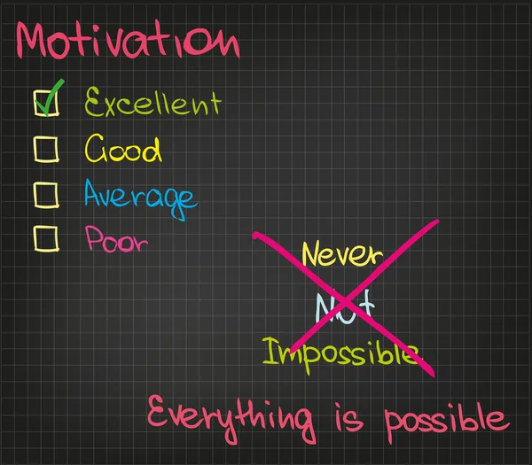 Motivation et succès — Image vectorielle