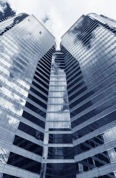 Utsidan Kontorsbyggnaden Modern Byggnad Abstrakt Bakgrund Mönster — Stockfoto