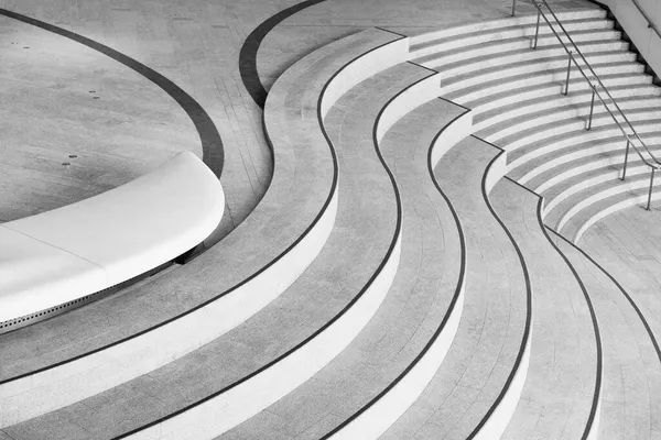 Treppe Der Modernen Architektur Abstrakter Hintergrund — Stockfoto