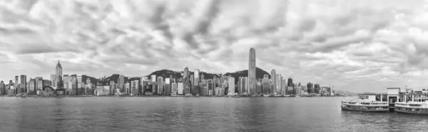 Panorama Victoria Harbor Ciudad Hong Kong —  Fotos de Stock