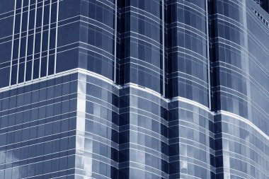 Modern mimarinin dış cephesi. soyut arkaplan oluşturuluyor