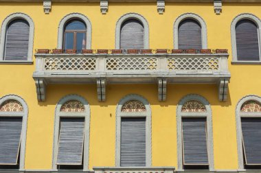 Dış klasik mimari lake Como, İtalya