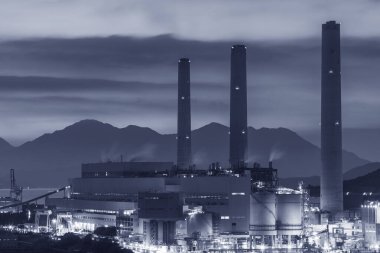 Hong Kong 'da elektrik santrali.
