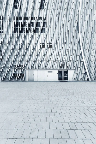Modern Mimarinin Dış Cephesi Soyut Arkaplan Kalıbı Oluşturuluyor — Stok fotoğraf
