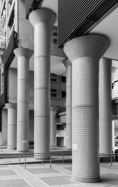Колона Сучасної Архітектури Побудова Абстрактного Тла — стокове фото