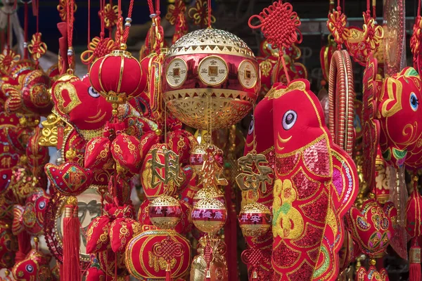 Dekoration Für Das Chinesische Neujahr Asiatischer Hintergrund — Stockfoto