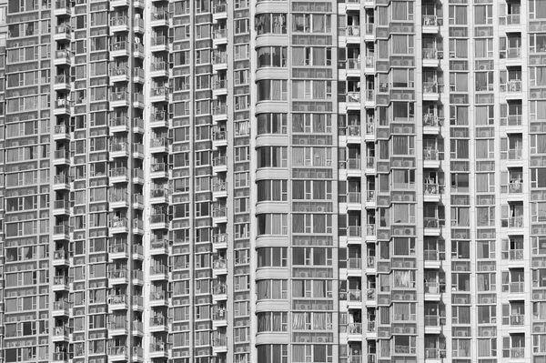 Exterior Del Edificio Residencial Gran Altura Ciudad Hong Kong — Foto de Stock
