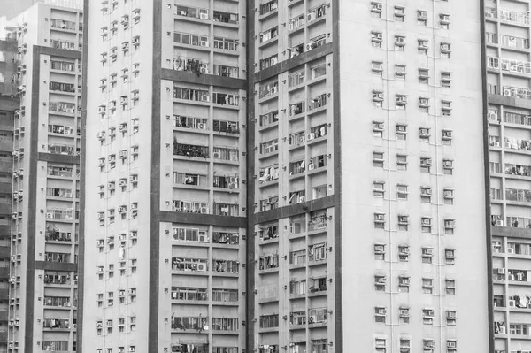 Extérieur Immeuble Résidentiel Grande Hauteur Biens Publics Hong Kong — Photo