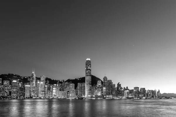 Scenery Victoria Harbor Hong Kong City Dusk — Stock Photo, Image