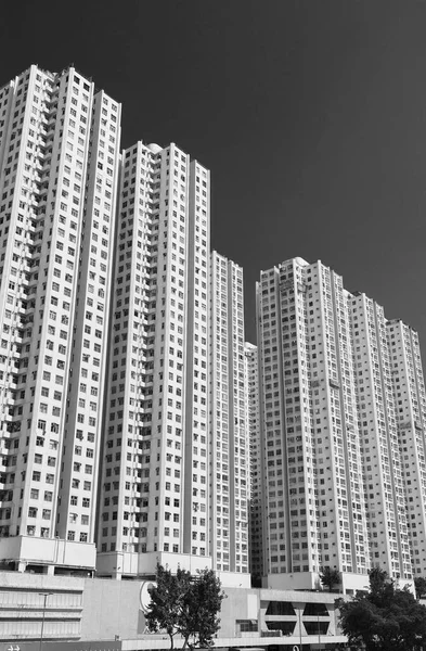 Πολυώροφο Κτίριο Κατοικιών Στην Πόλη Του Χονγκ Κονγκ — Φωτογραφία Αρχείου