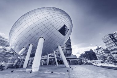 Hong Kong, Çin - 27 Mayıs 2018: Hong Kong Bilim ve Teknoloji Parkları. Hong Kong Hükümeti tarafından yeni kurulmuş tesisler, hizmetler ve dinamik bir ortam sağlamak için yönetiliyor..